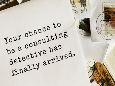 Announcing our newest featured detective...
