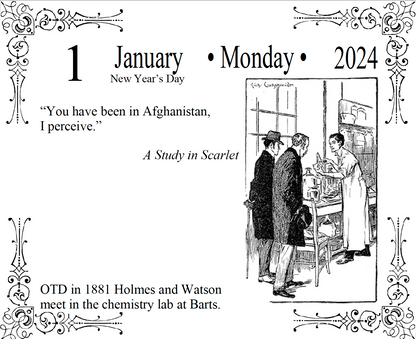 2024 Page-A-Day Sherlock Holmes Calendar